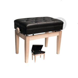 Benchworld Adjustable Piano Bench | MINUET 1C UNF BLACK TOP