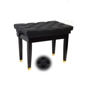 Benchworld Adjustable Piano Bench | QUATTRO 1B SE LEATHER